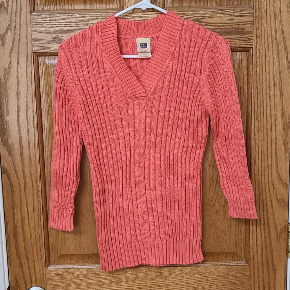 Cable knit sweater